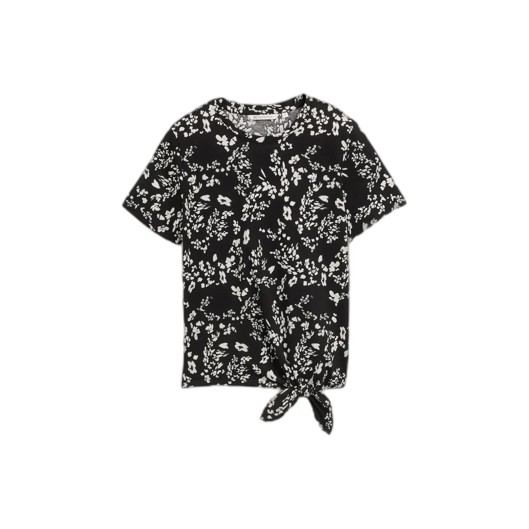 T-shirt stampato con fiocco donna Tom Tailor Denim