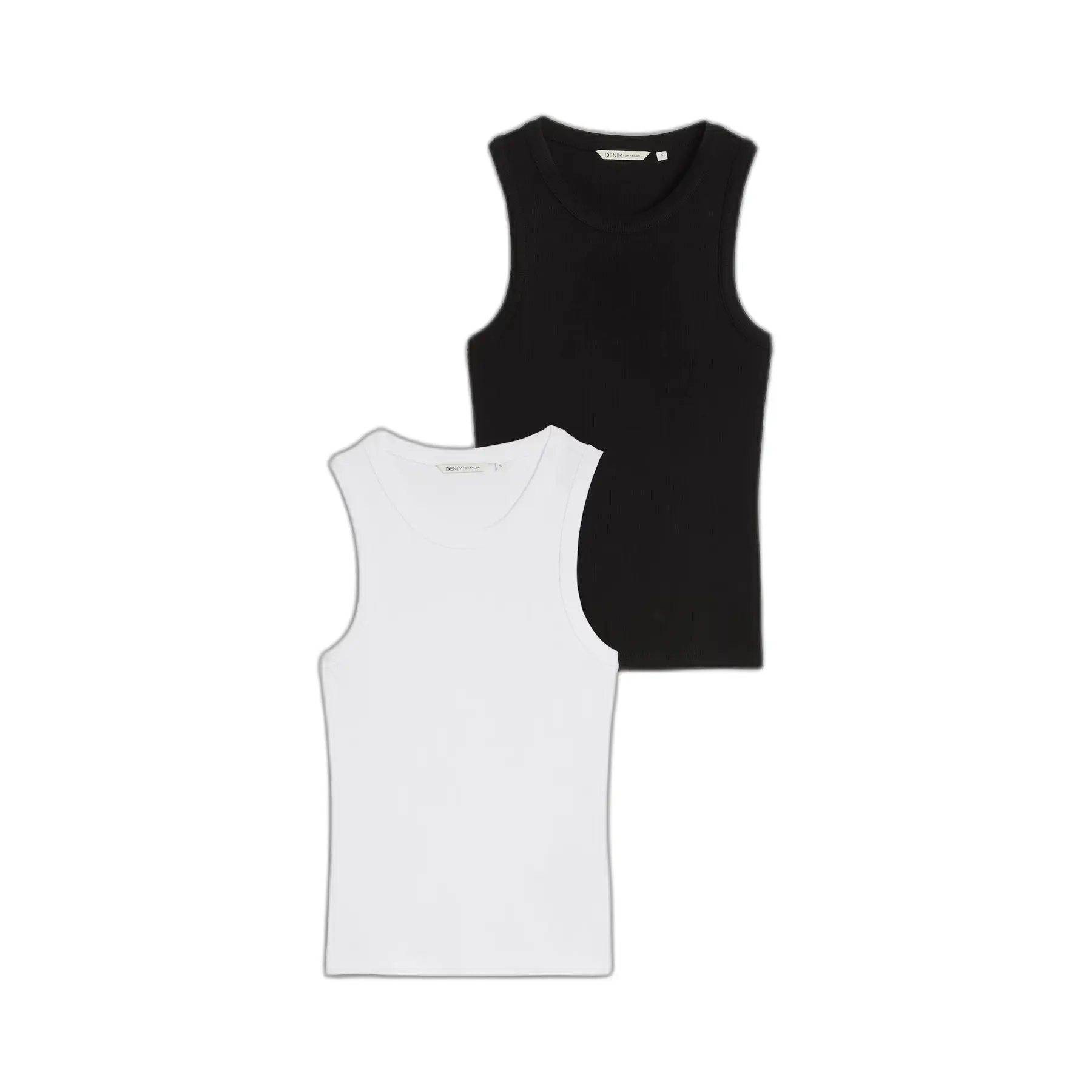 Canotta con schiena a nuotatore a costine donna Tom Tailor Denim