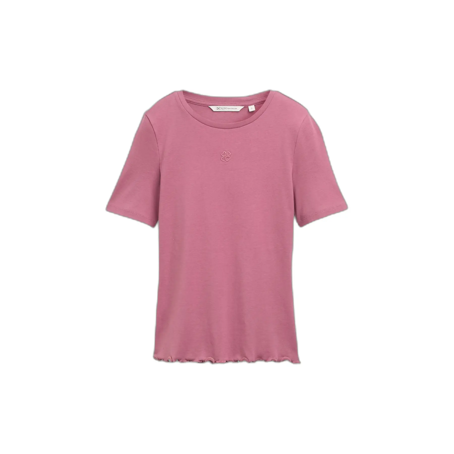 T-shirt morbido ricamo donna Tom Tailor Denim