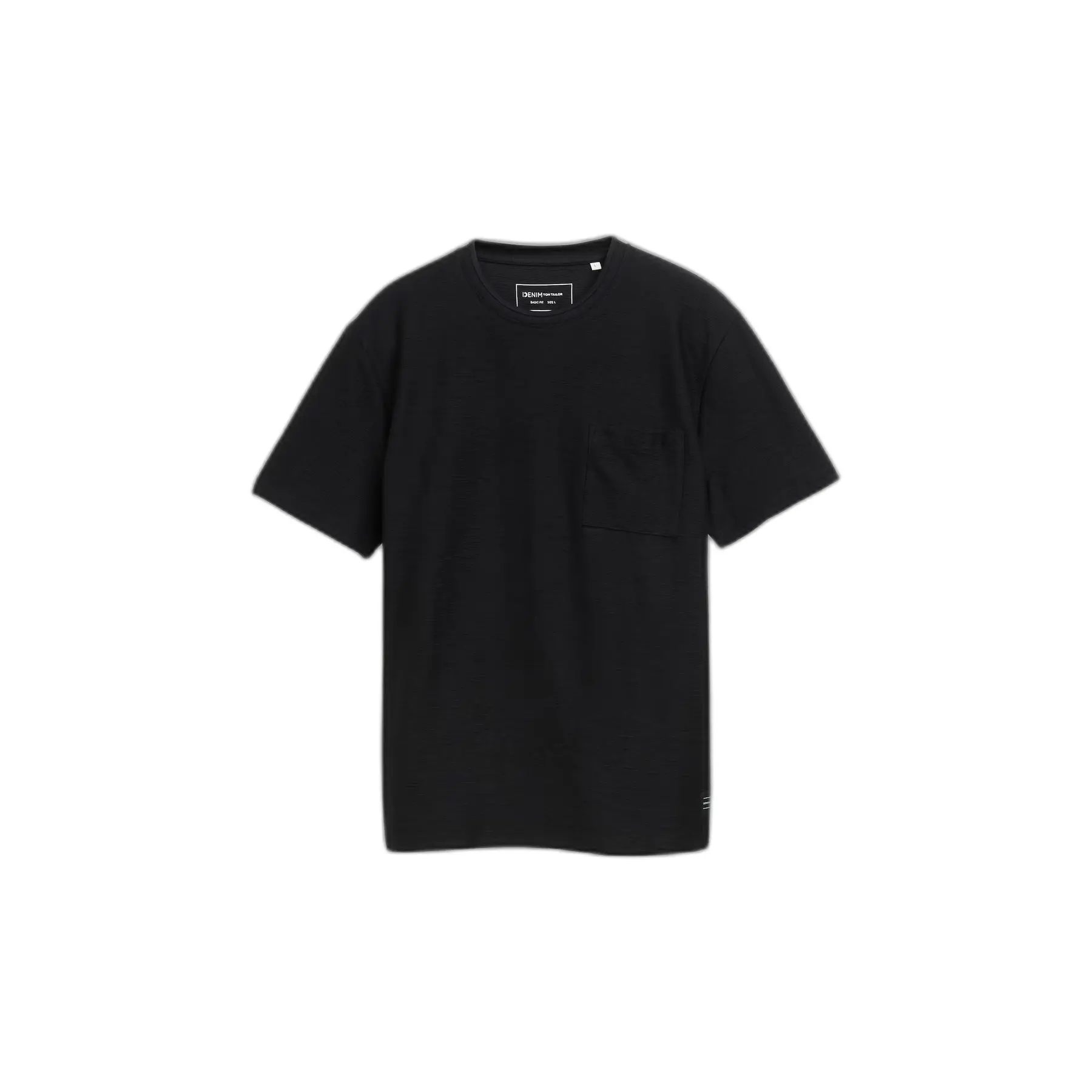 Tom Tailor Denim - T-shirt met borstzak - Maat XXL - Black