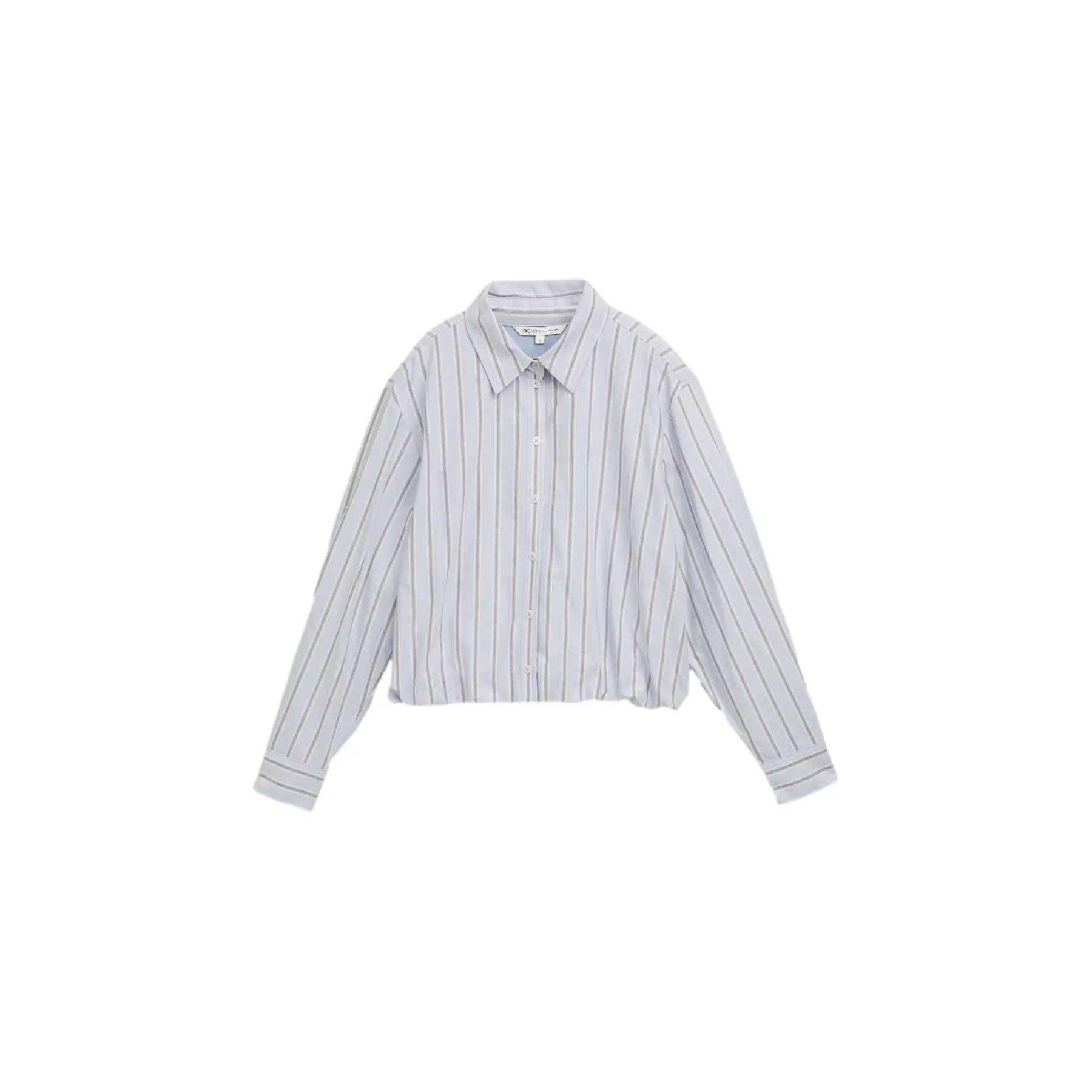 Oxford-Bluse mit Volant für Damen Tom Tailor Denim