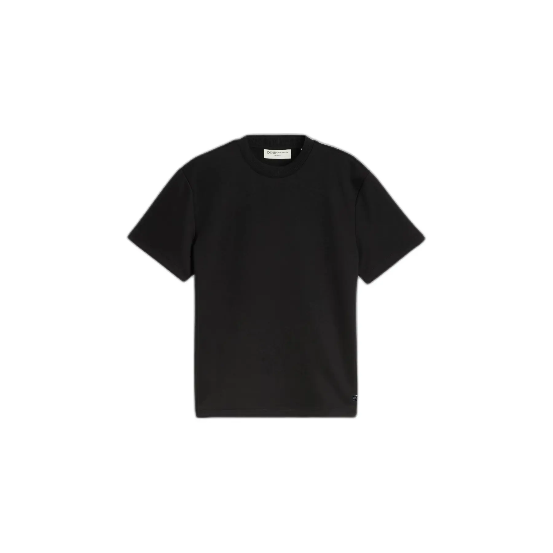 Tom Tailor Denim - Sweatshirt met korte mouwen en relaxte pasvorm - Maat XL - Black