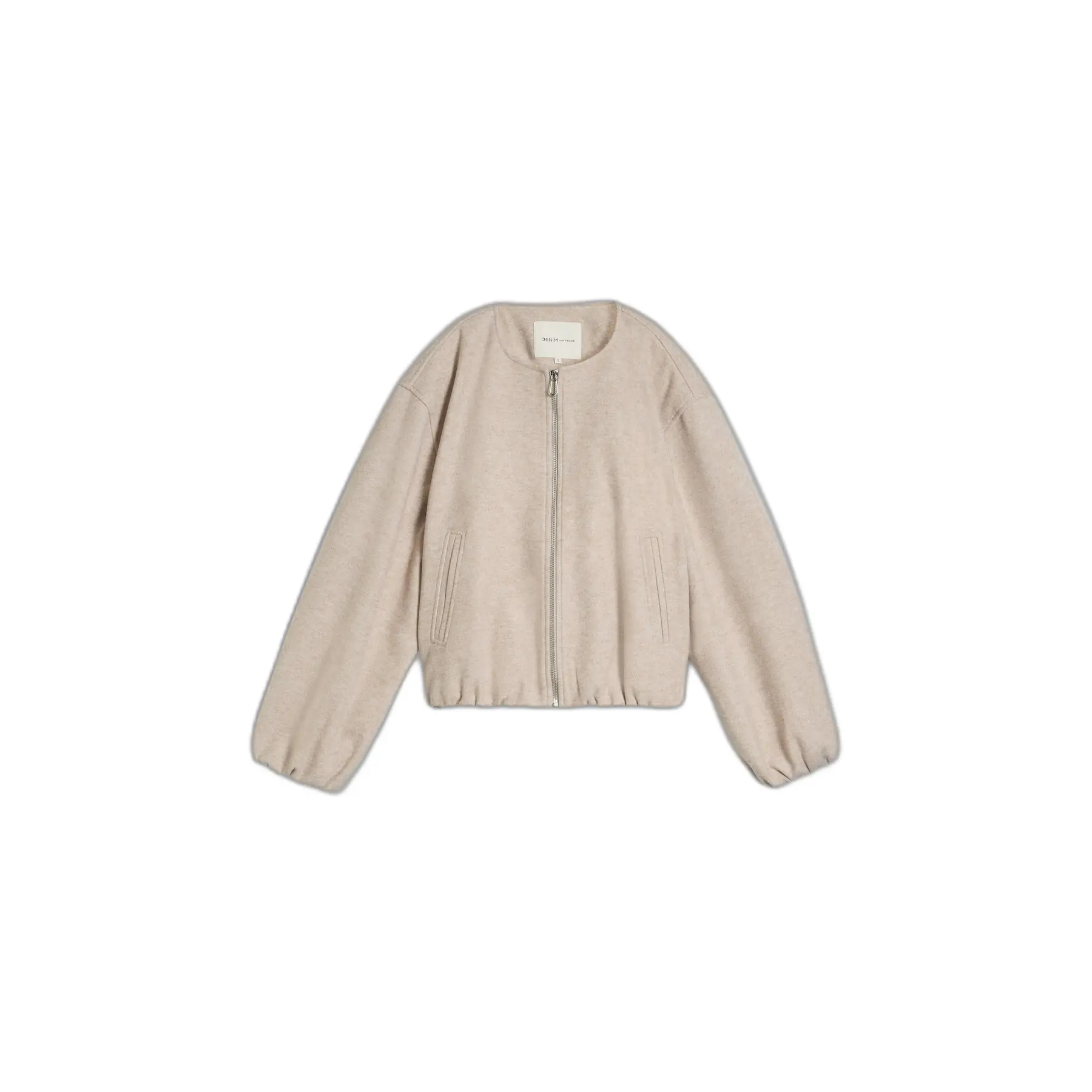 Tom Tailor Denim - Blouson in gemêleerde look - Maat XS - atmosphere beige melange