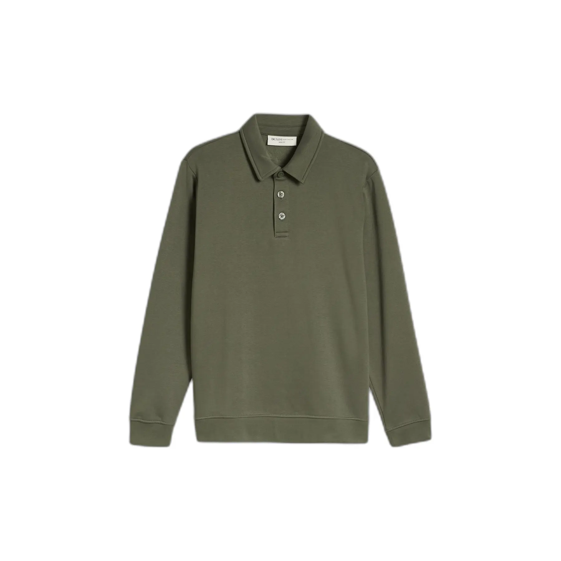 Sweatshirt col polo con bottoni Tom Tailor Denim