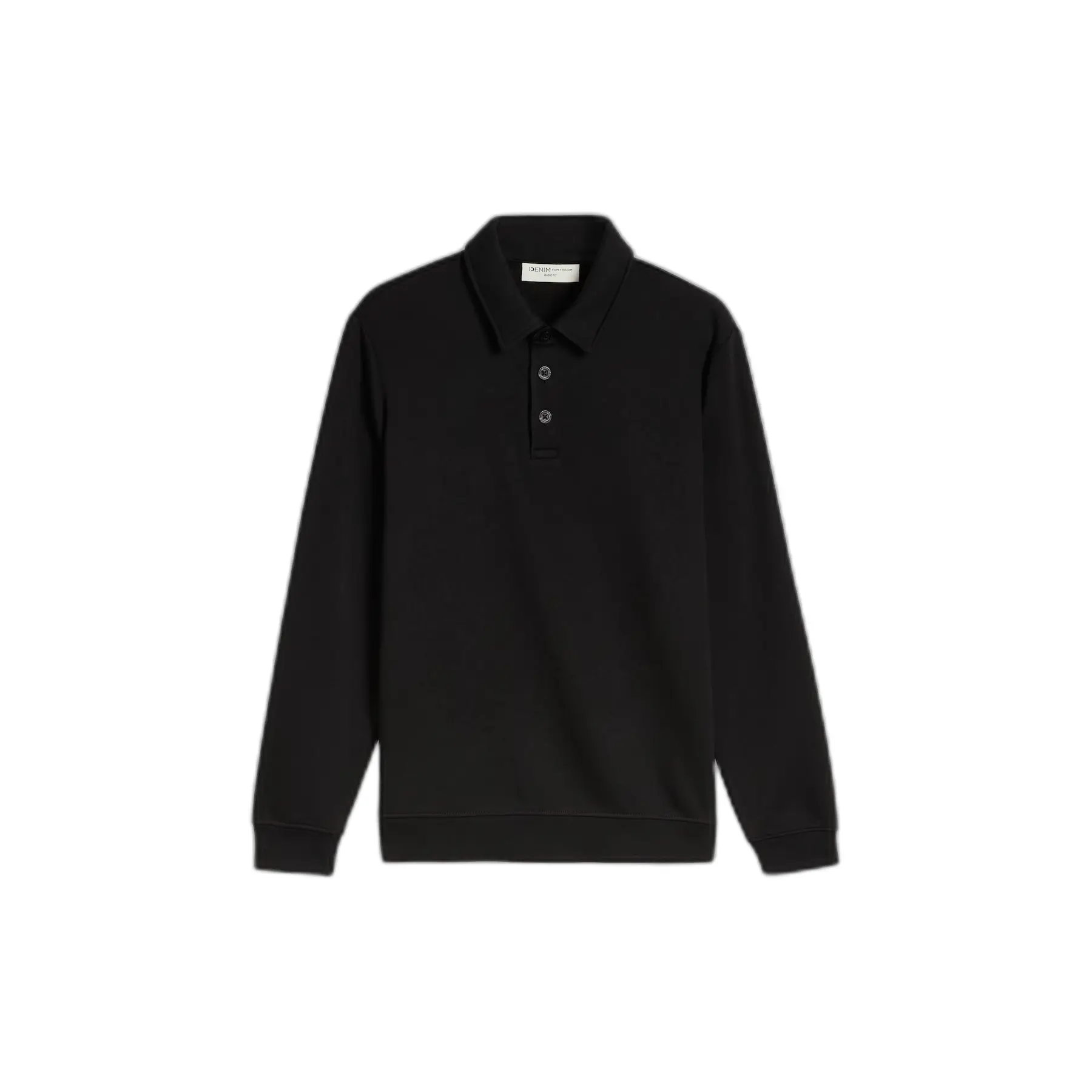 Sweatshirt col polo con bottoni Tom Tailor Denim