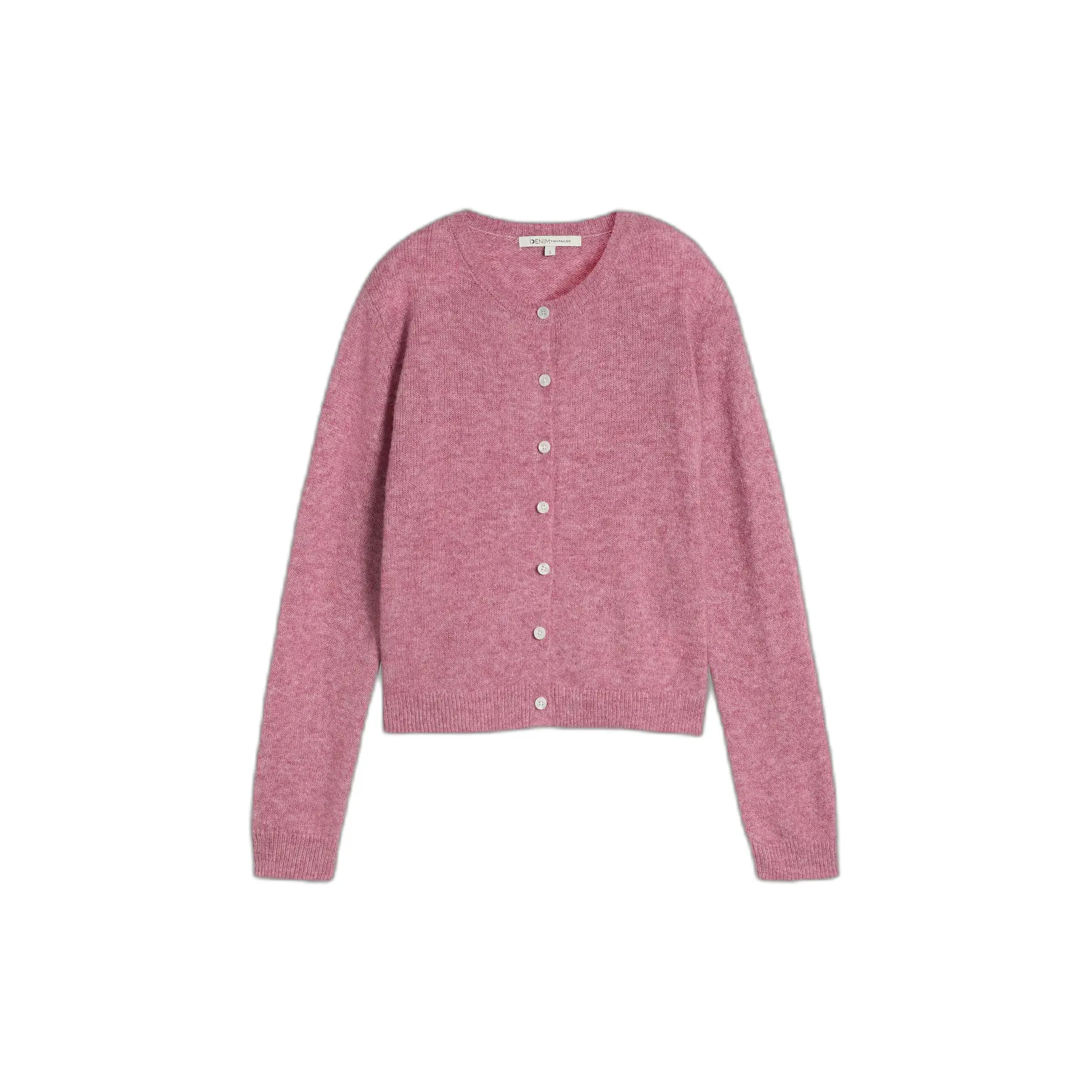 Cardigan in maglia morbida collo rotondo donna