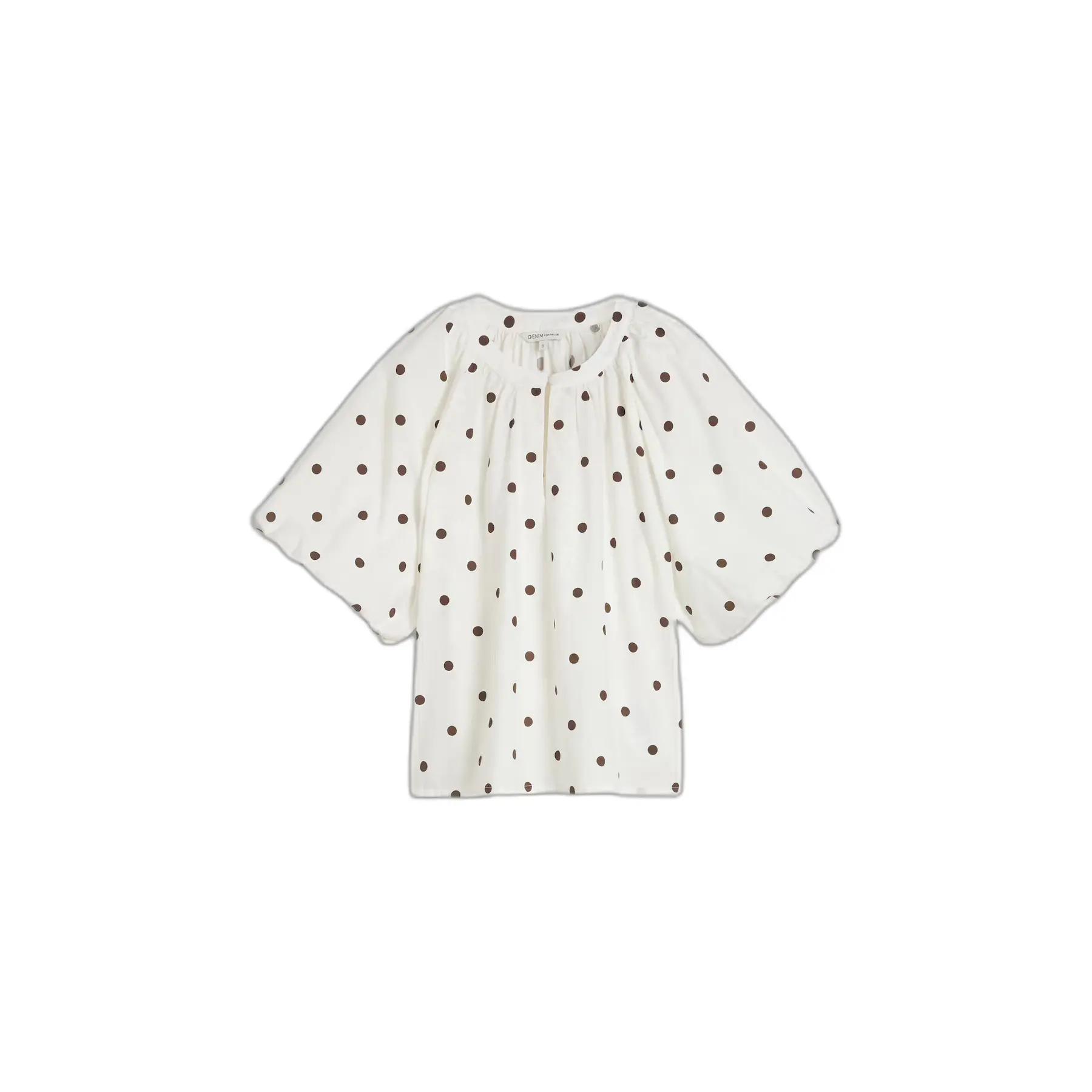 Camicia con bottoni in popeline donna