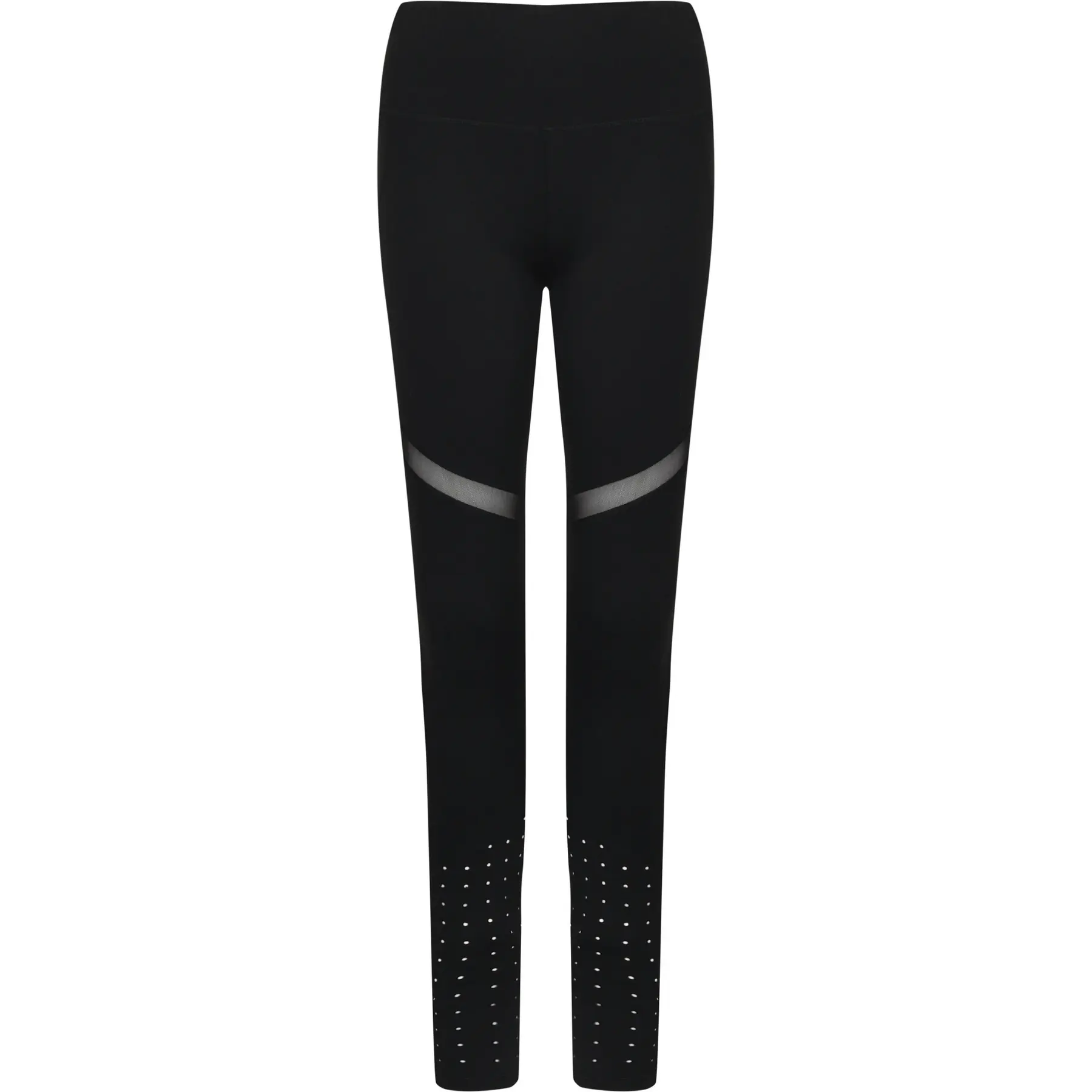 Tombo Mujer Negro Legging Con Plantillas De