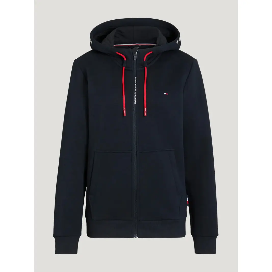 Felpa con cerniera a cappuccio Tommy Hilfiger Equestrian Union