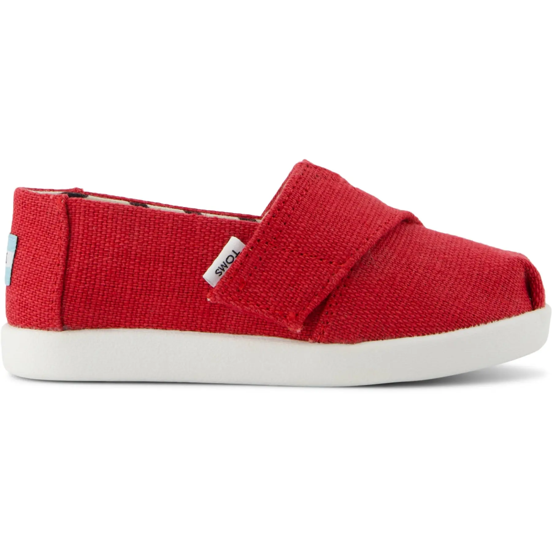 Espadrilles avec bande scratch ajustable bébé Toms Classic