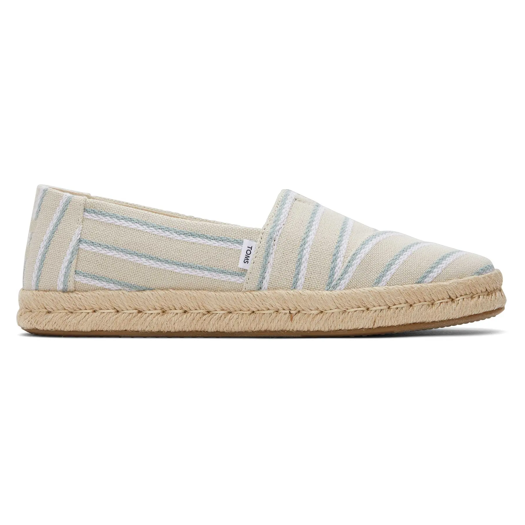 Espadrilles mit gewebten Streifen Frau Toms Alpargata Rope 2.0
