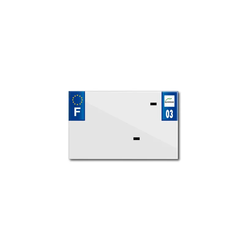 Blanko-PVC-Kennzeichenstreifen Top Plaq 03