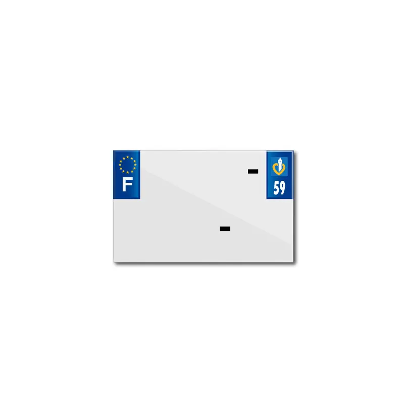 Blanko-PVC-Kennzeichenstreifen Top Plaq 59