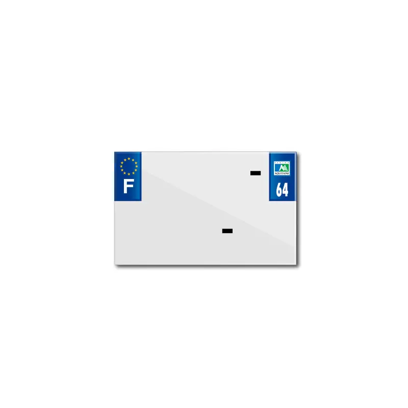 Blanko-PVC-Kennzeichenstreifen Top Plaq 64
