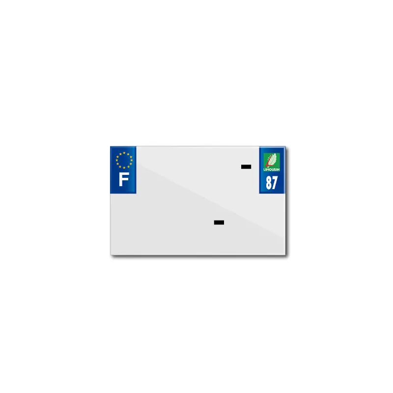 Blanko-PVC-Kennzeichenstreifen Top Plaq 87