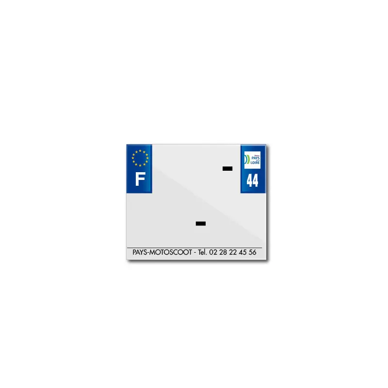 Blanko-PVC-Kennzeichenstreifen Top Plaq 44