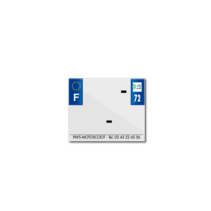 Blanko-PVC-Kennzeichenstreifen Top Plaq 72