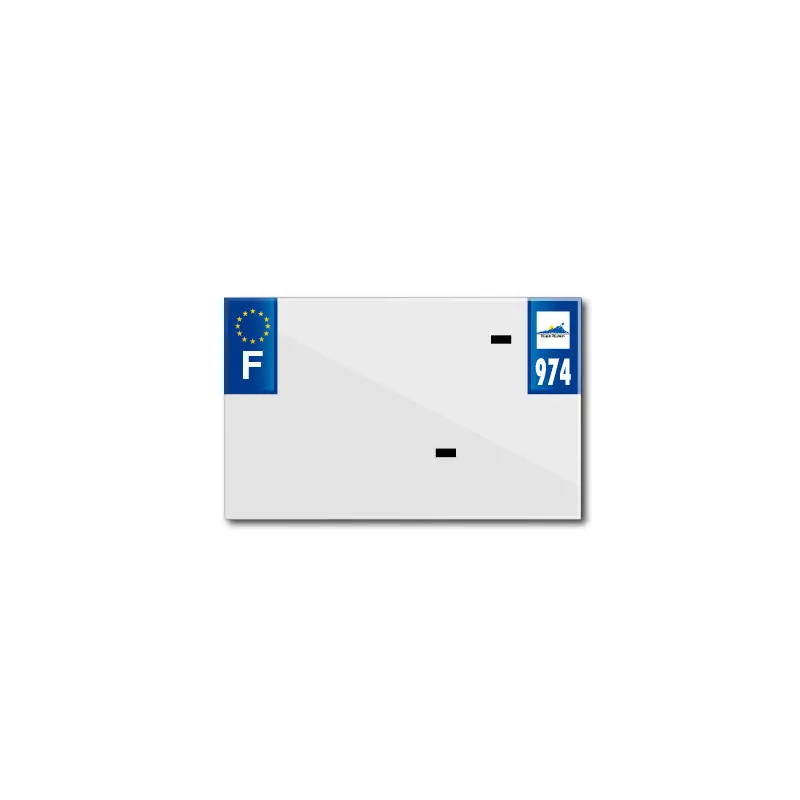 Blanko-PVC-Kennzeichenstreifen Top Plaq Dep.974