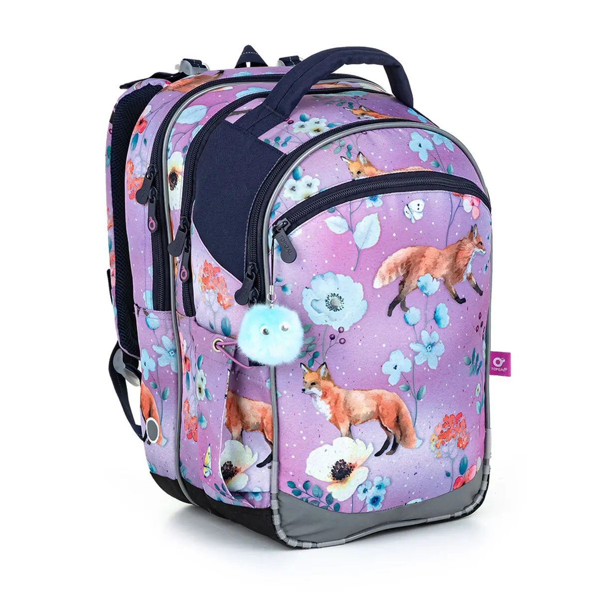 Meisjesrugzak Topgal Spacious with Foxes Coco 22006