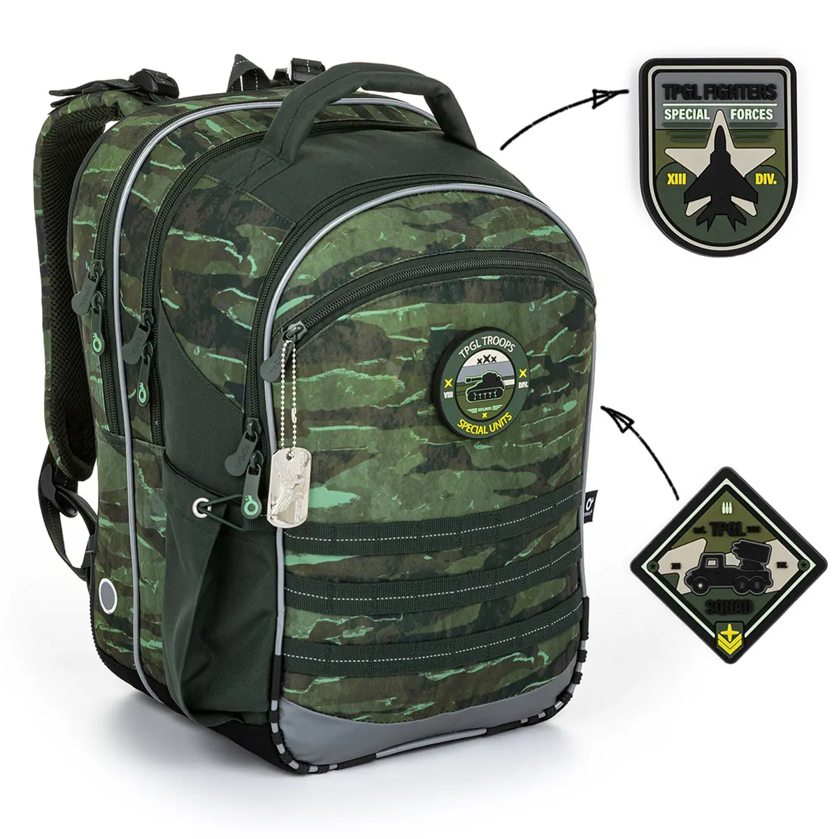 Kinderrugzak Topgal Camouflage Spacious Coco 23040