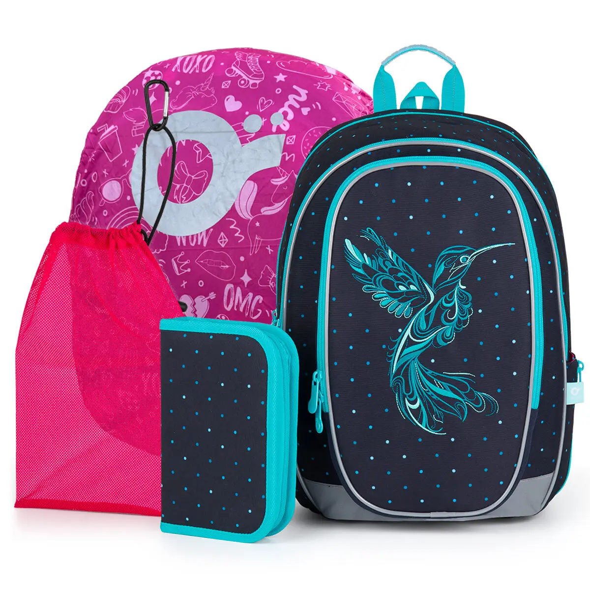 4-in-1 Rugzak Meisje Topgal School Mira 24009
