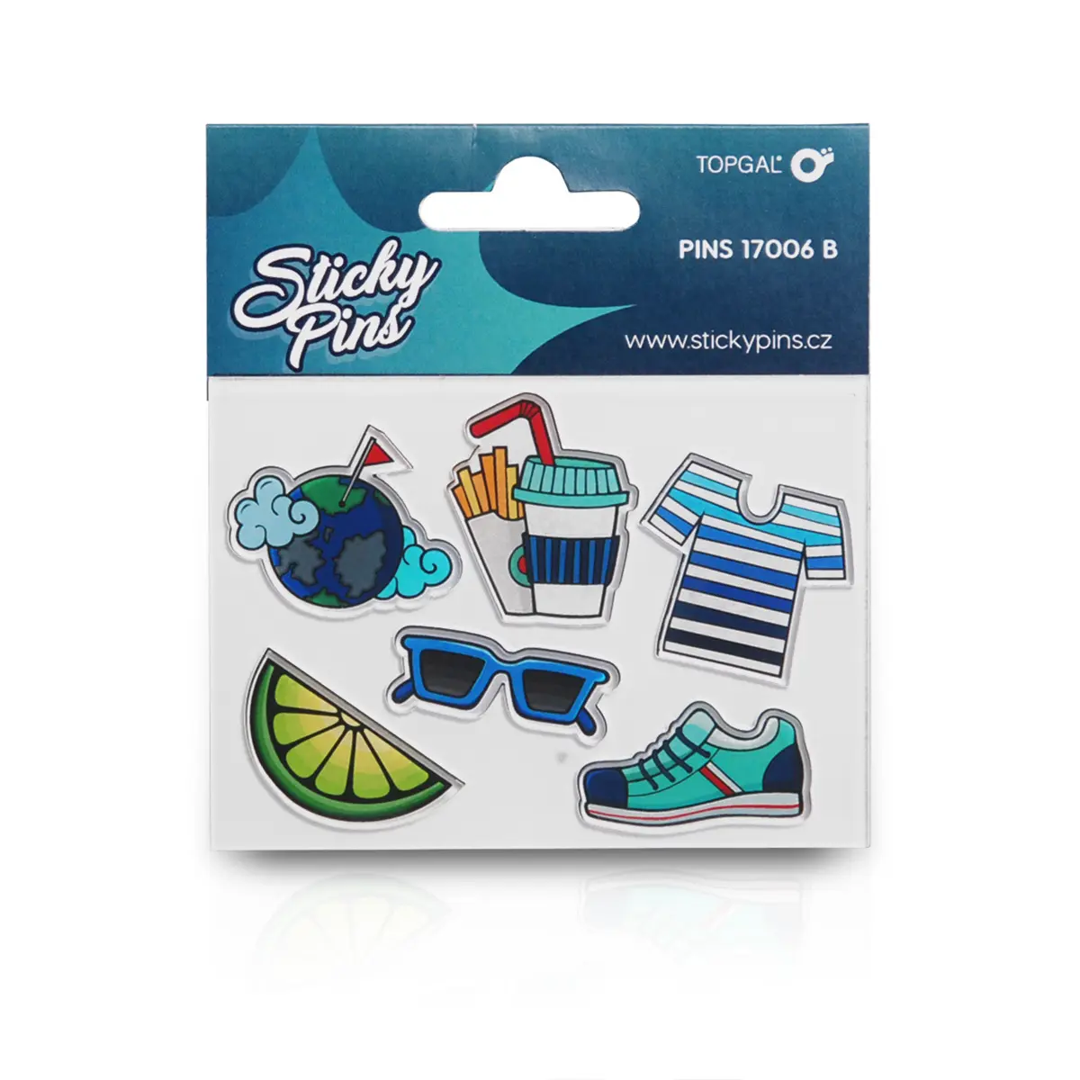 Badge Topgal Sticky Pins 17006