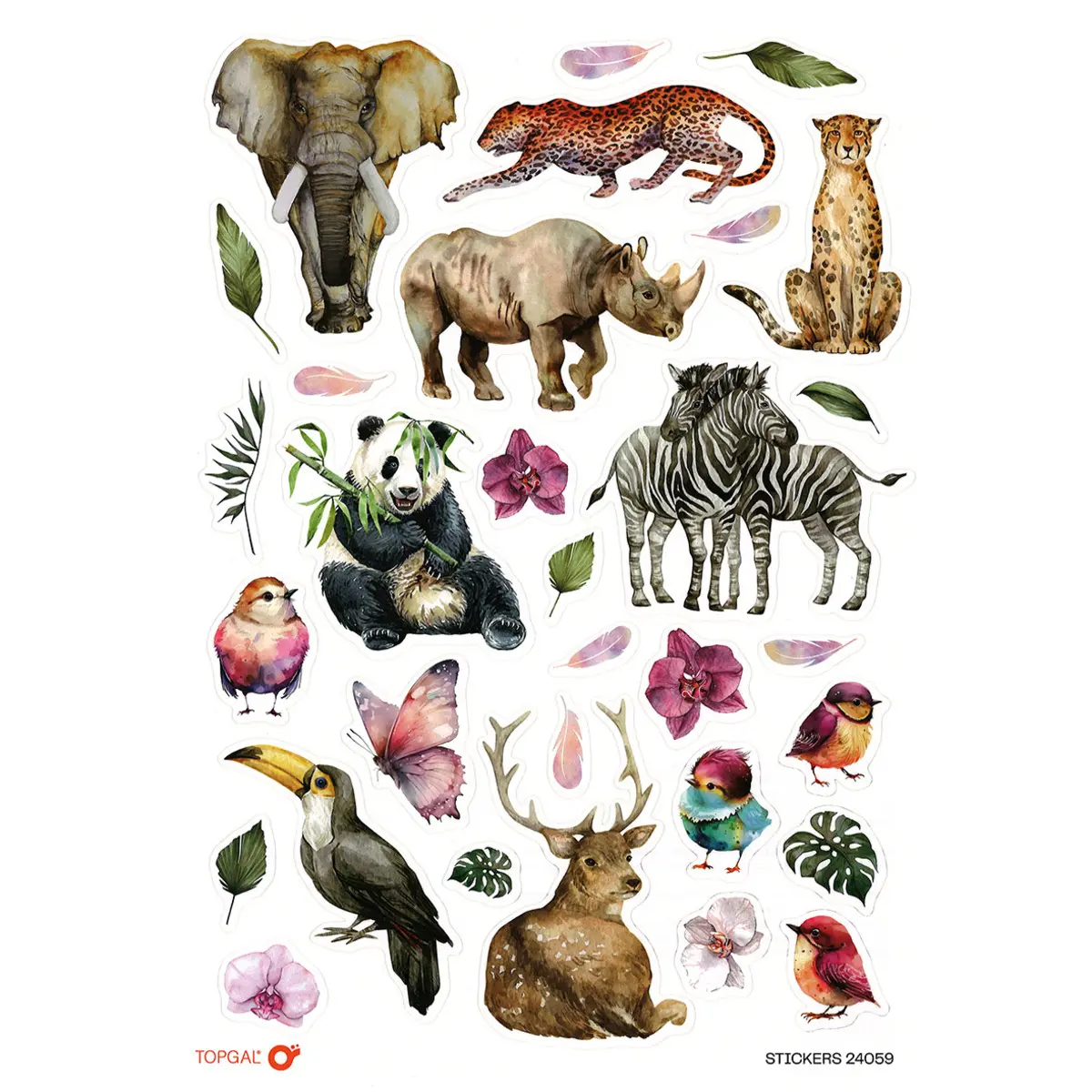 Meisjesstickers Topgal Animals 24059