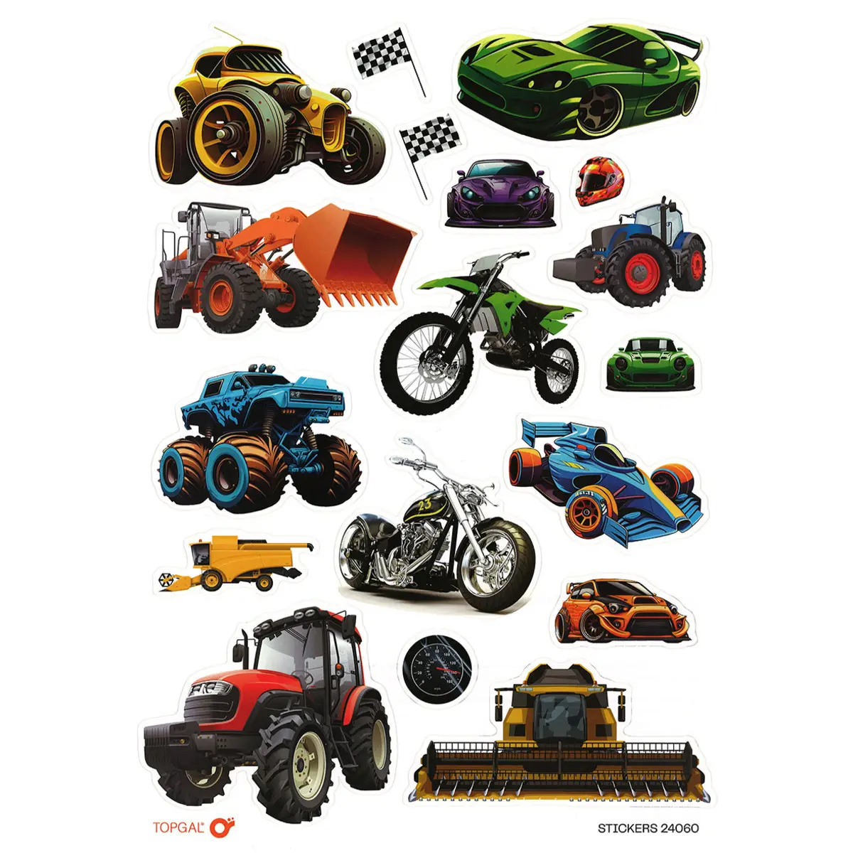 Stickers voor kinderen Topgal Moto 24060