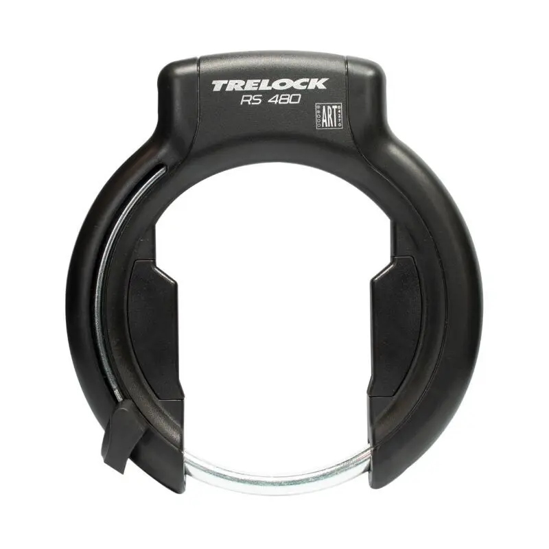 Hufeisenförmiges Fahrradschloss mit einer Rahmenbreite von 89 mm bis 112 mm (Reifenabstand 75 mm) Trelock RS480