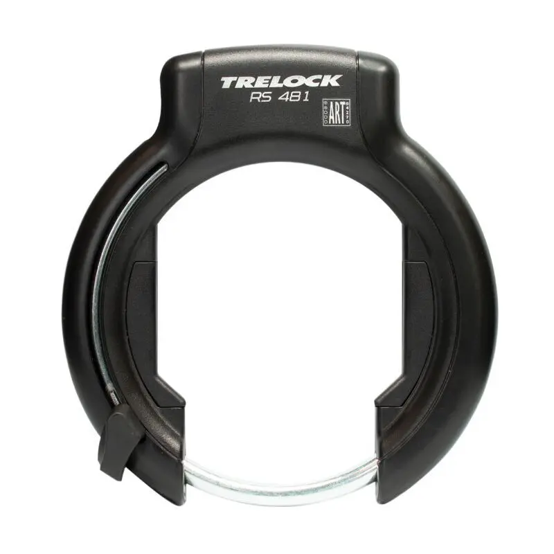 Antivol cadre vélo fer à cheval avec fixation sur cadre largeur de 106 mm à 112 mm (ecart pour pneu 92 mm) Trelock RS481