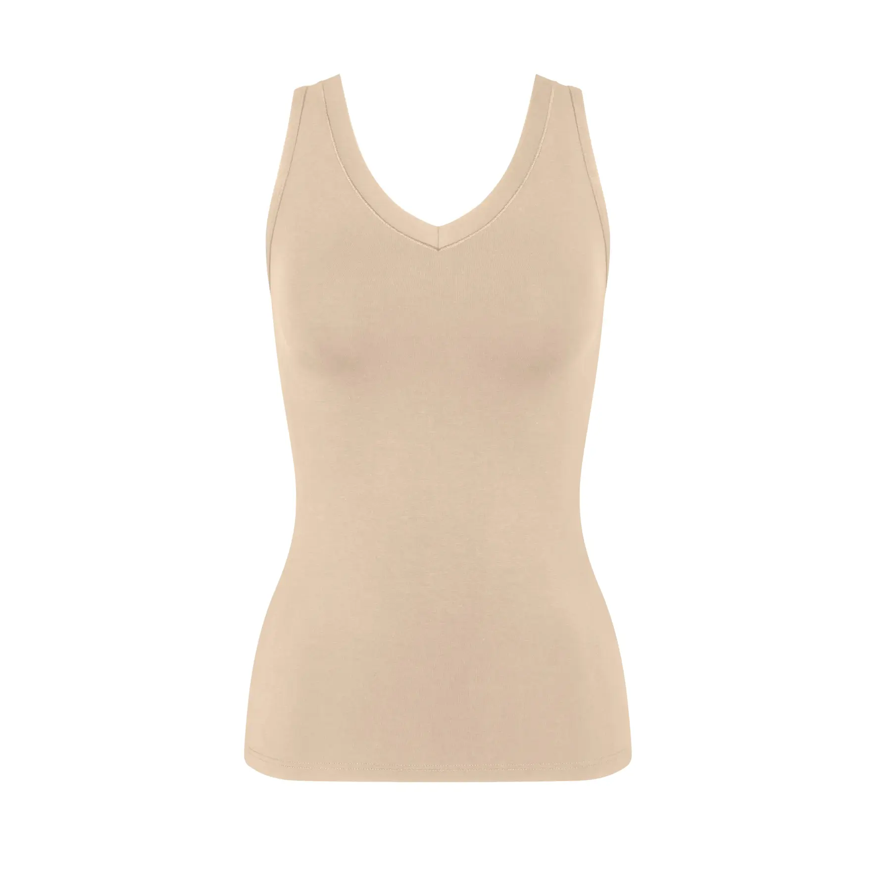 Triumph Women's Beige Tank Top Sense Of Modal Tank Top