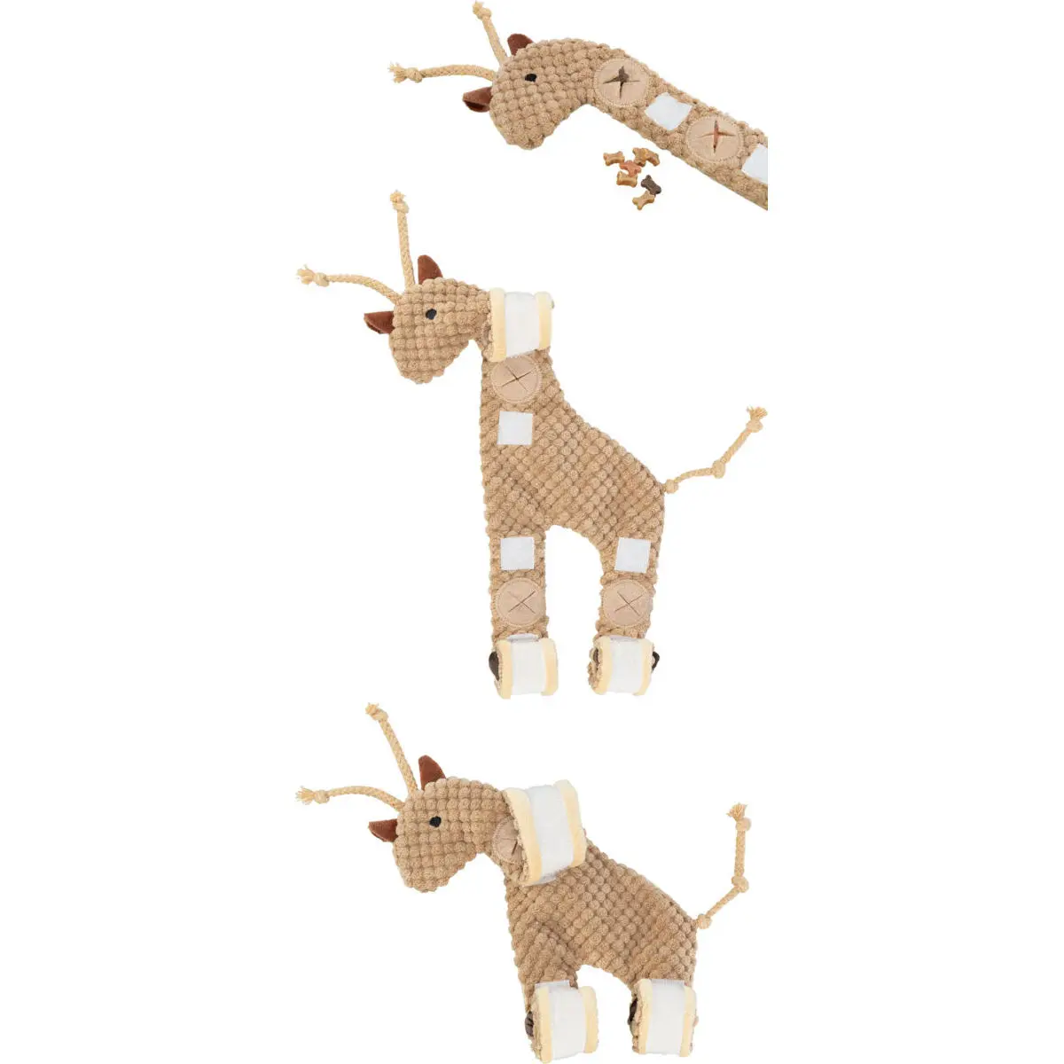 Giraffe plush toy for dogs Trixie