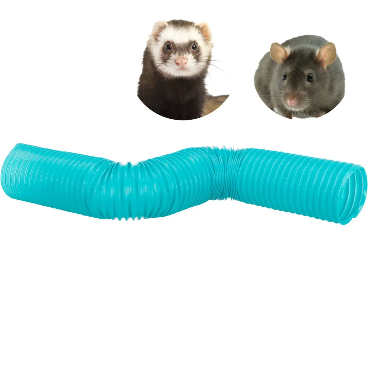 Teleskopisches Spieltunnel Ratte aus Kunststoff Trixie