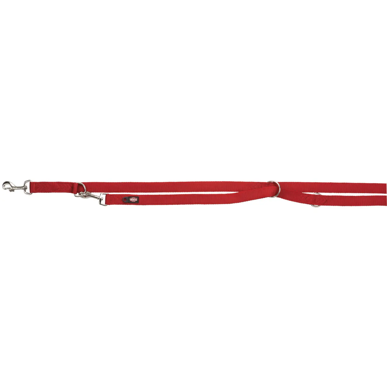 Trixie Rouge Laisse Pour Chien Réglable Double Premium