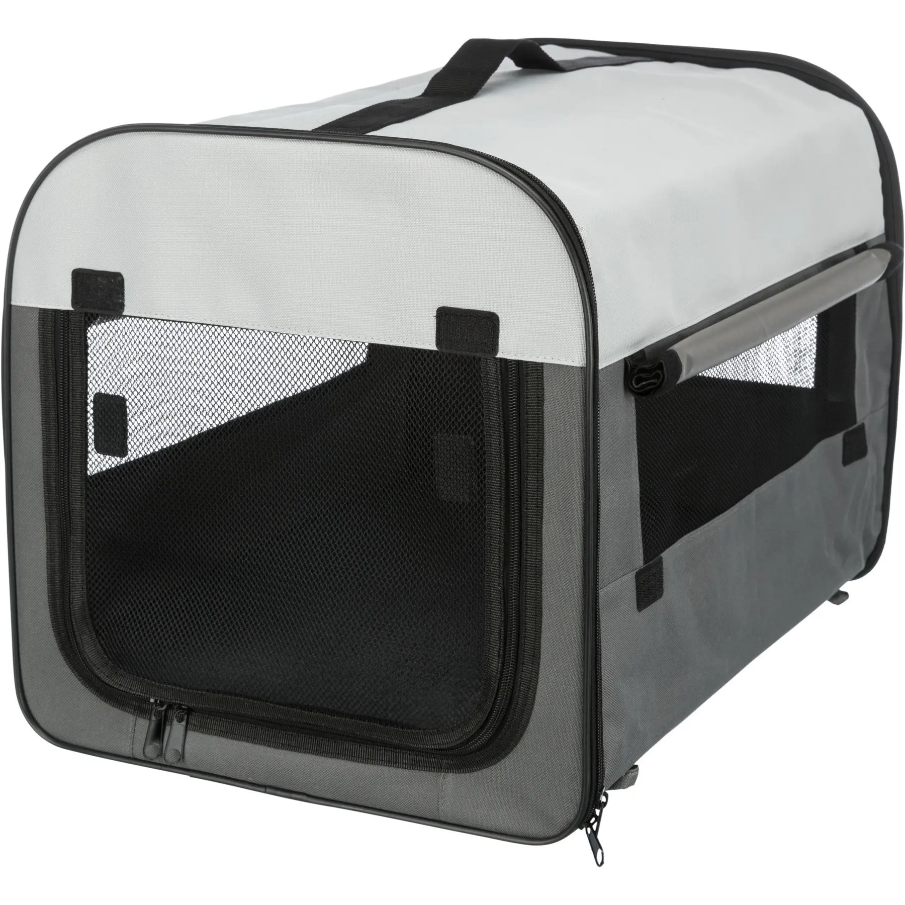Trixie Gris Cage De Transport Souple Pour Chien Basic