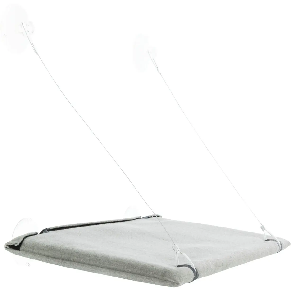 Trixie Blanco Cama De Terciopelo Para Gatos Con Cristal