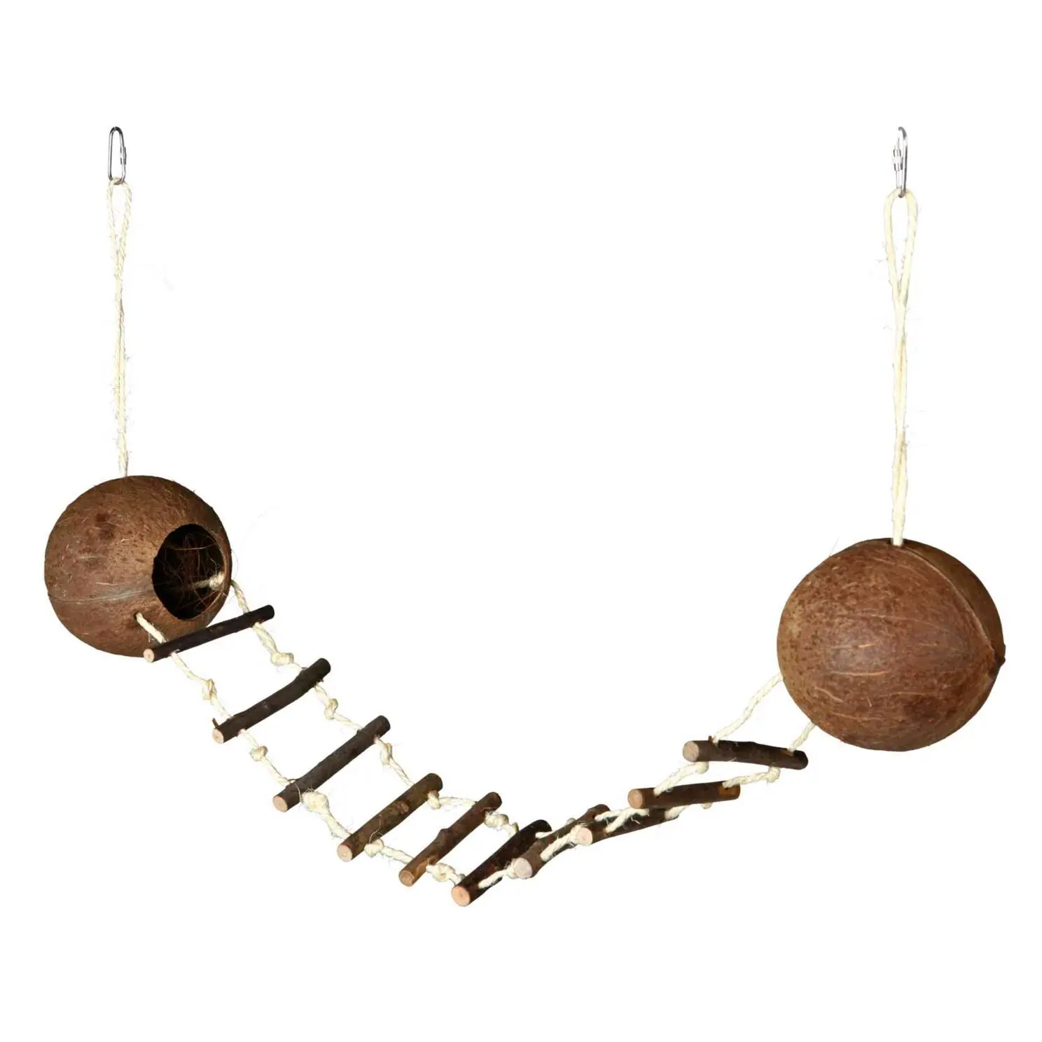 Generique Maisonnette Noix De Coco Pour Hamsters, Double, Ø 13 × 100 Cm - Mon Animalerie - Image 4