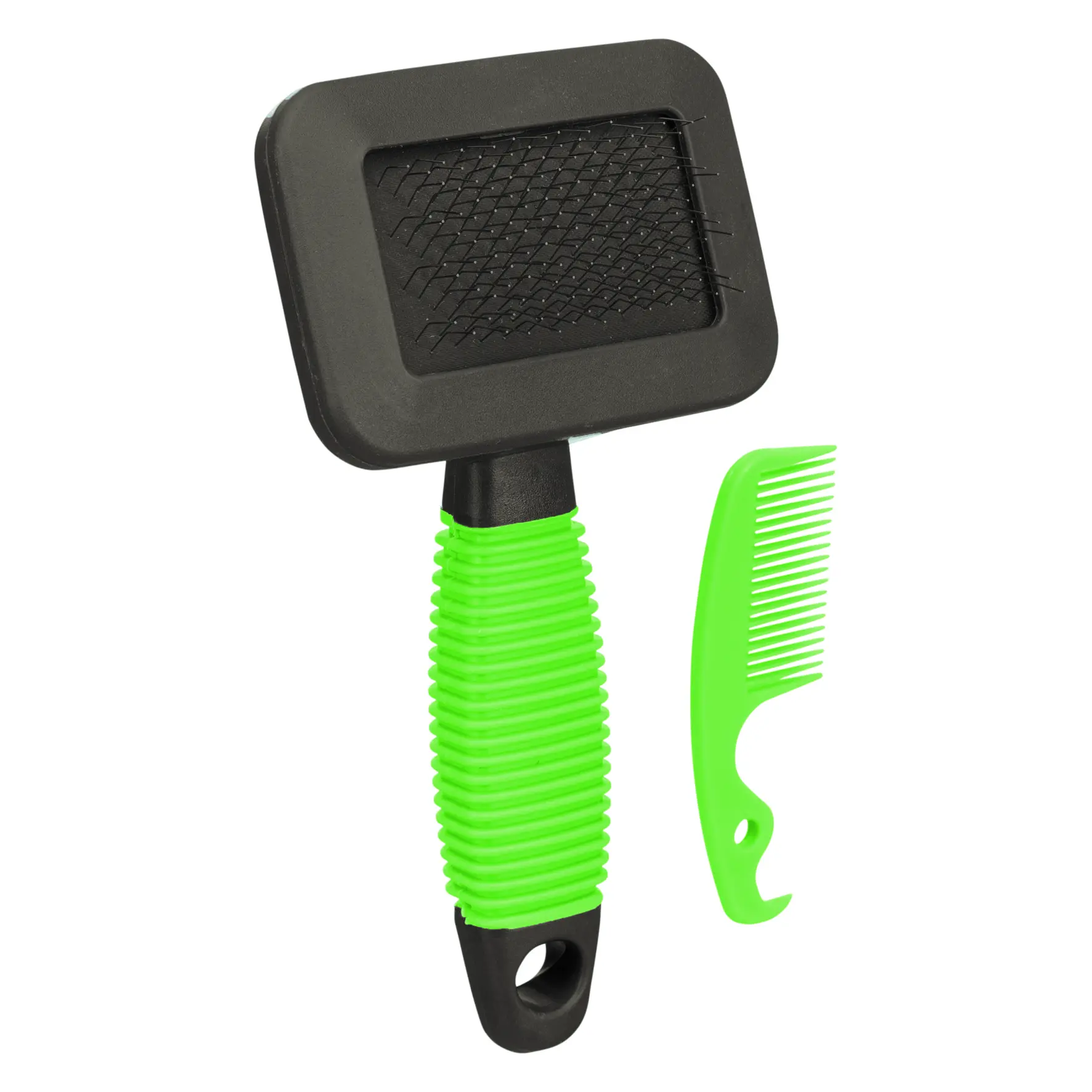 Soft plastic/metal bristle rodent brush Trixie