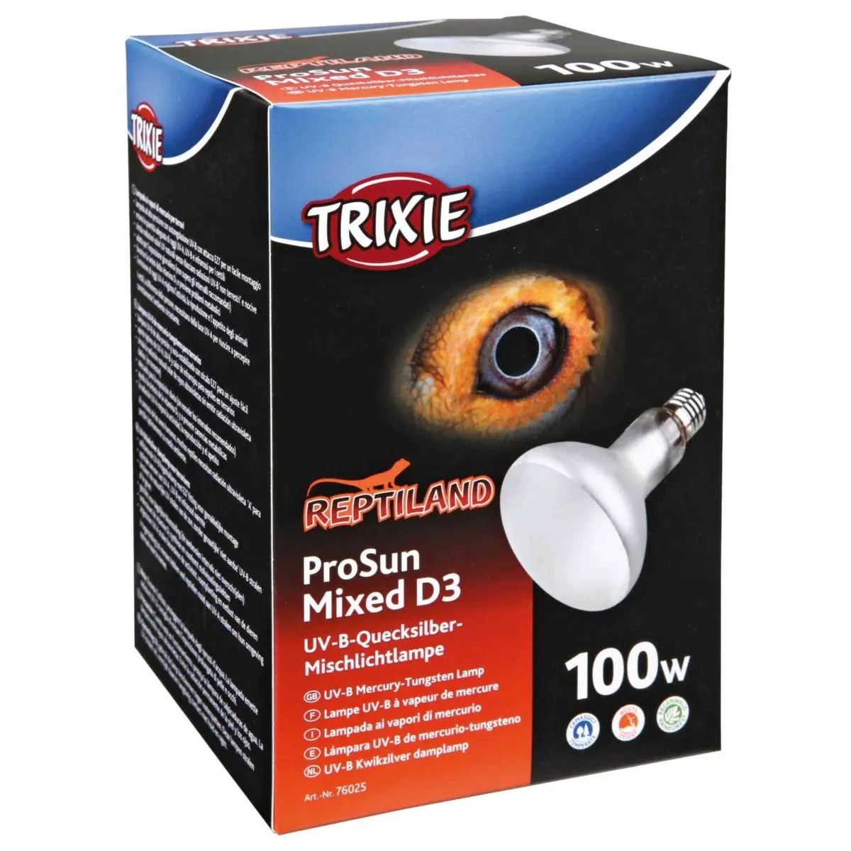 Lampe pour terrarium UV-B démarrage automatique Trixie ProSun Mixed D3 Lampe pour terrarium UV-B démarrage automatique Trixie ProSun Mixed D3
