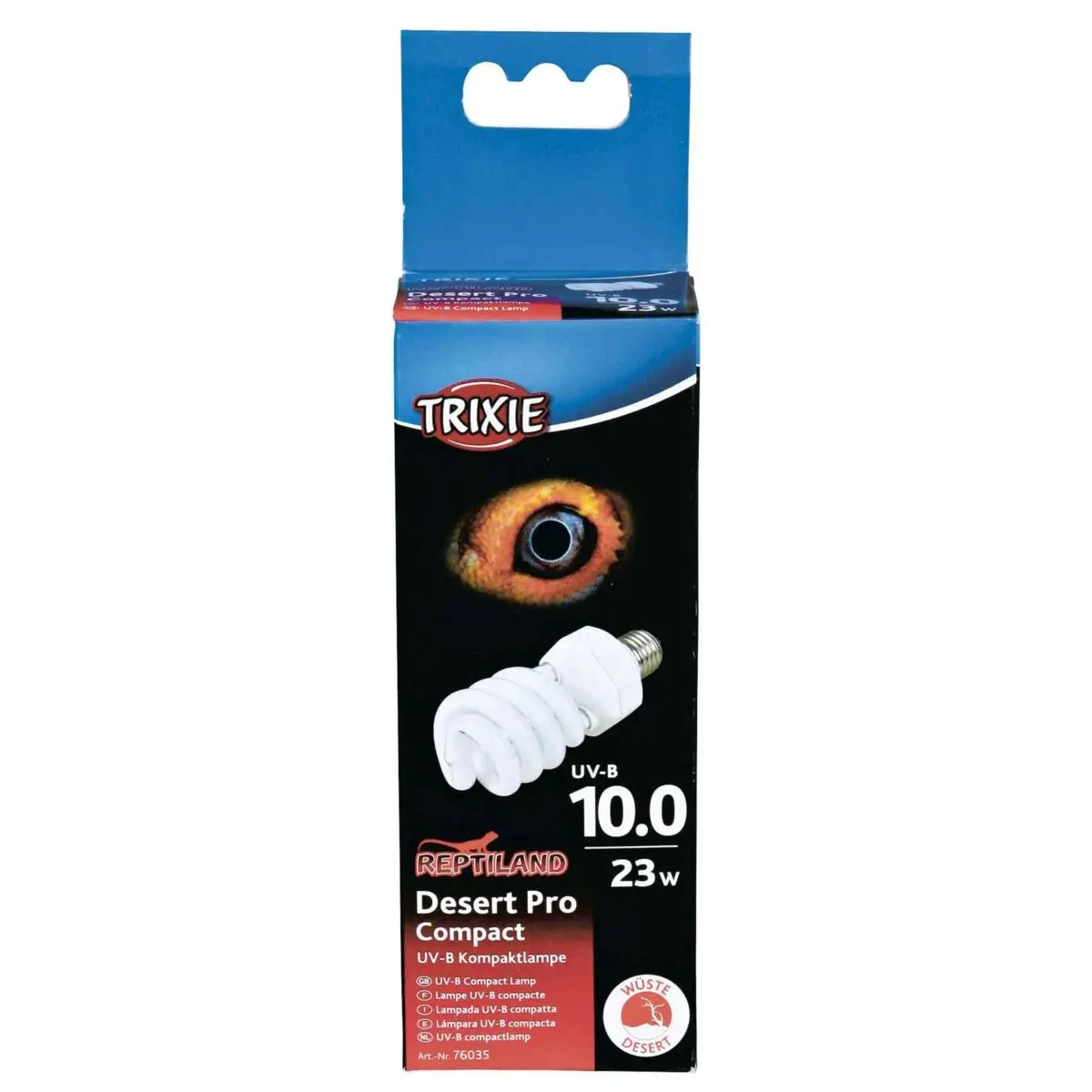 Lampe pour terrarium UV-B compacte Trixie Desert Pro Compact 10.0 Lampe pour terrarium UV-B compacte Trixie Desert Pro Compact 10.0
