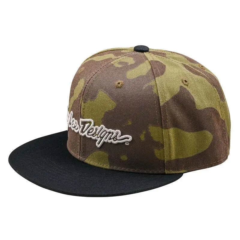 Snapback Cap Troy Lee Designs Flat Bill Signature