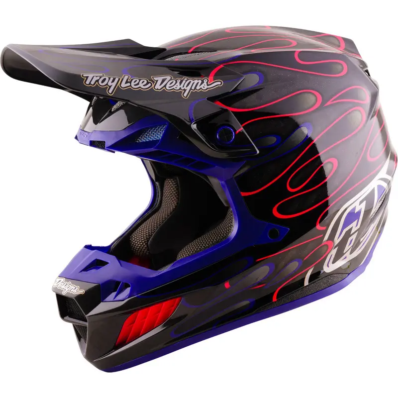 Motorrad-Cross-Helm Troy Lee Designs SE5 Carbon Mips Overspray