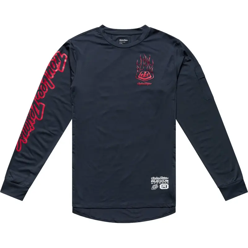 Maillot moto cross Troy Lee Designs Ruckus Offroad Flamz