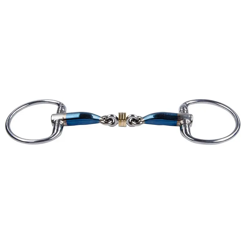 Olive bit for horses Trust Sweet Iron Eggbutt Bradoon Brassring