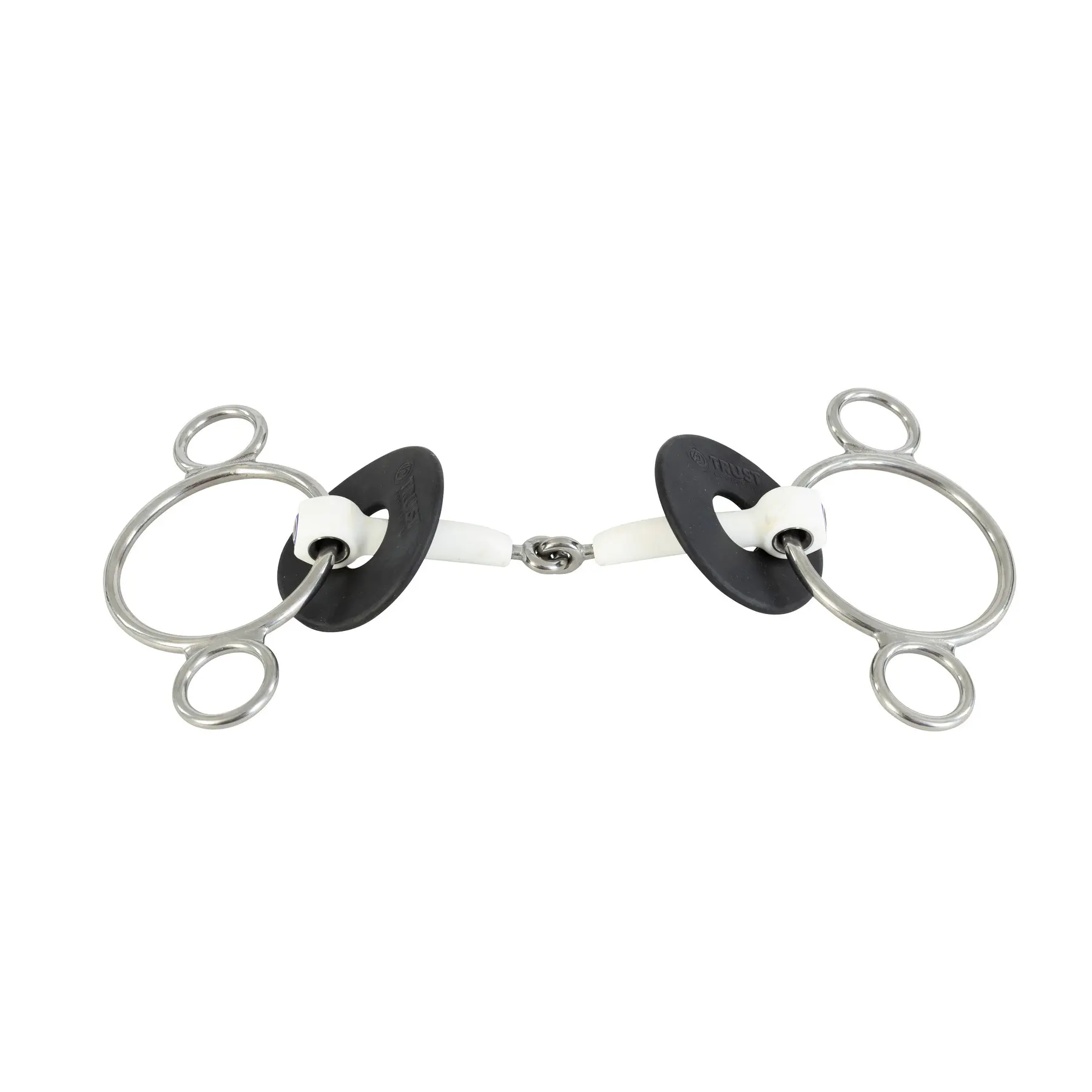 Mors 3 ou 4 anneaux pour cheval à canon articulé Trust Inno Sense