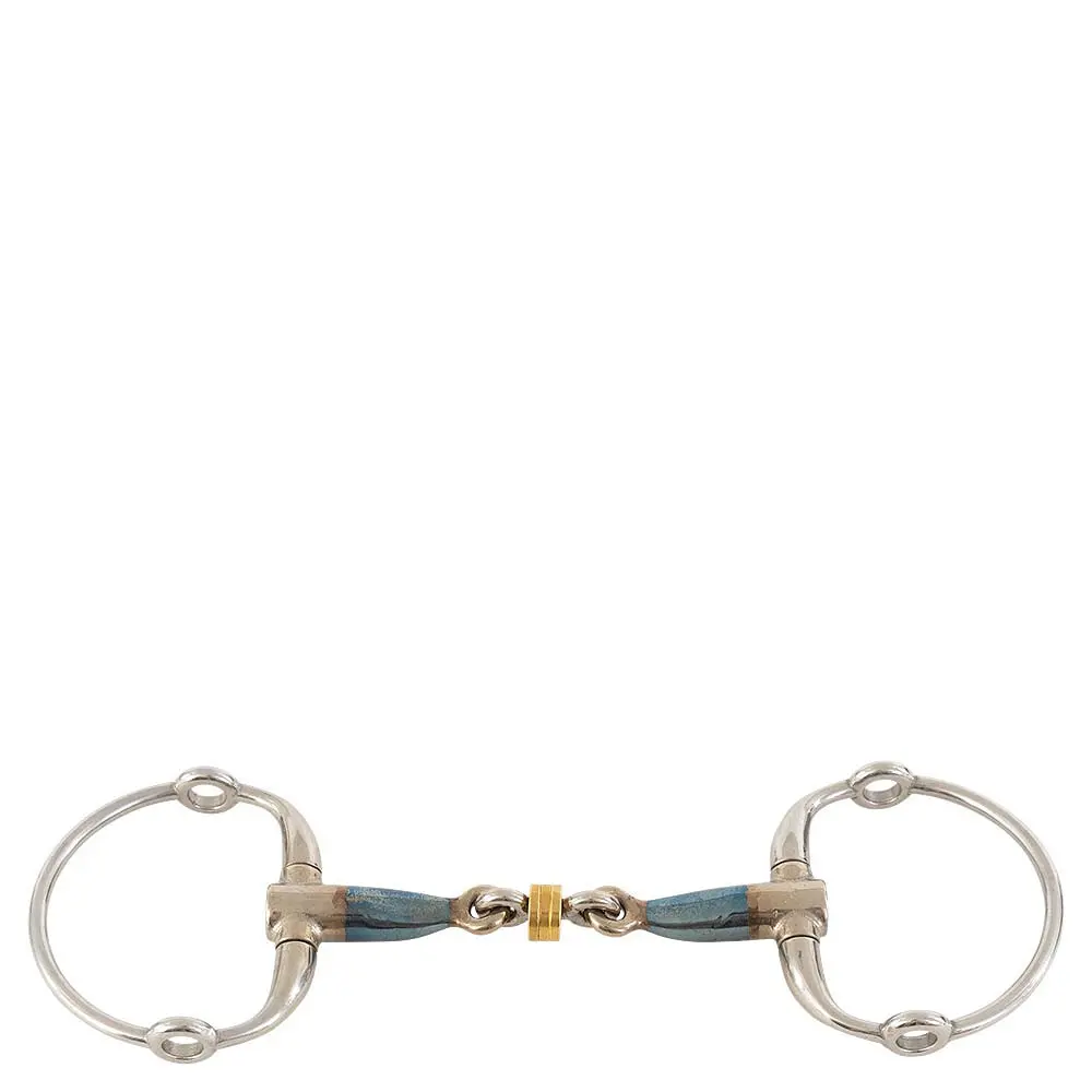 Olijfbit voor paarden Trust Sweet Iron Eggbutt Gag Brass Ring