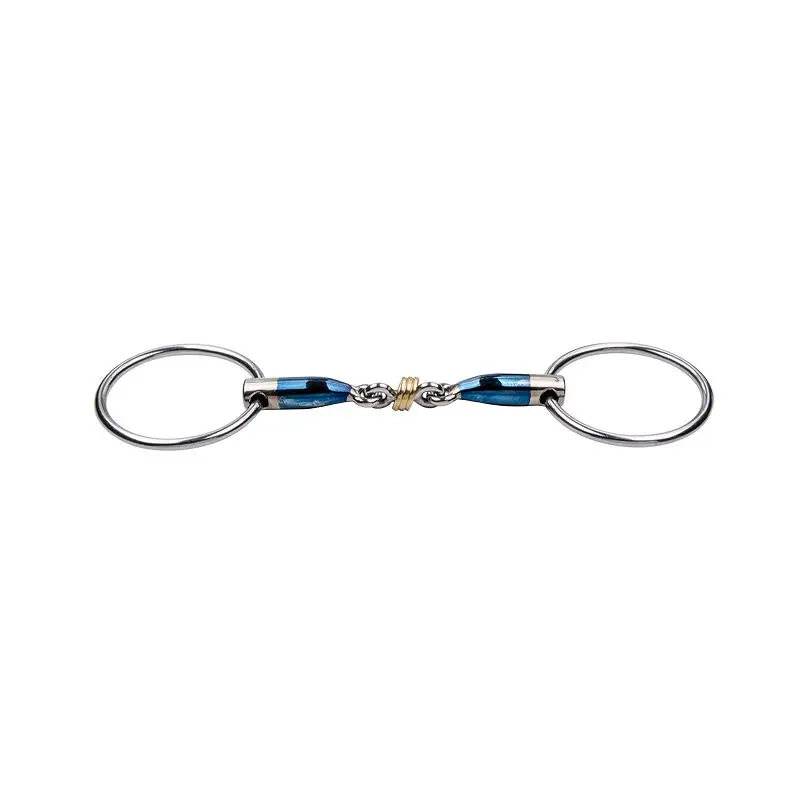 Dubbel bit voor paarden Trust Sweet Iron Brass ring