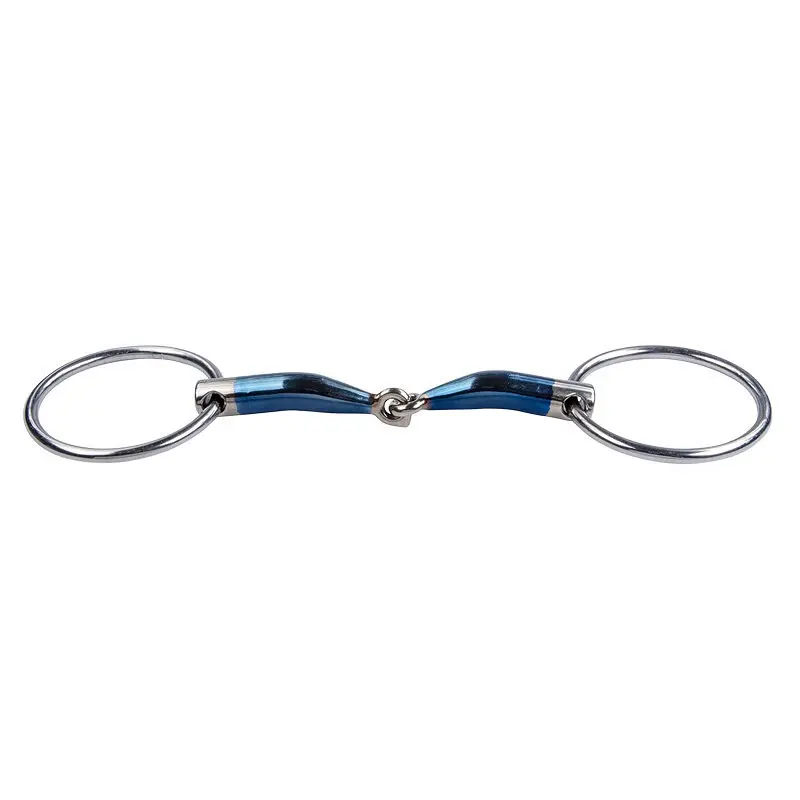 Doppelt gebrochenes Gebiss für Pferde Trust Sweet Iron Loose ring locked 16