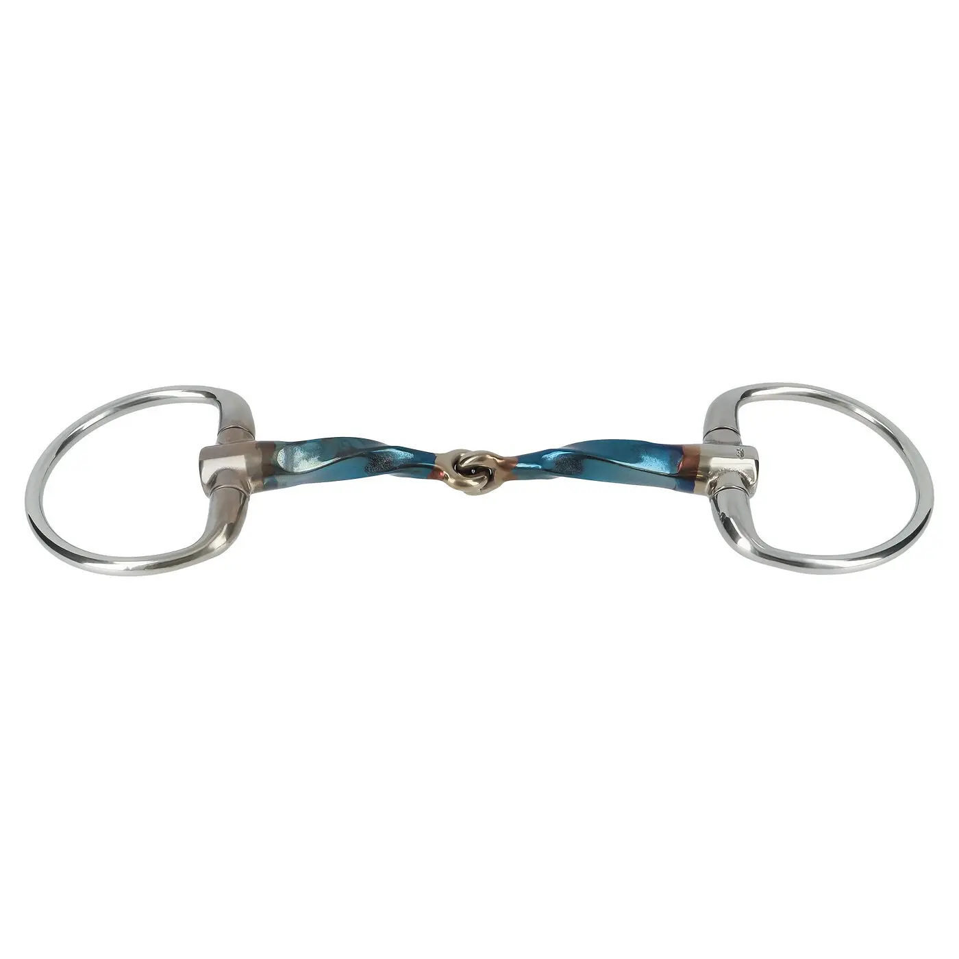 Olive bit for horses Trust Sweet Iron Eggbutt Slow Twist Locked 16