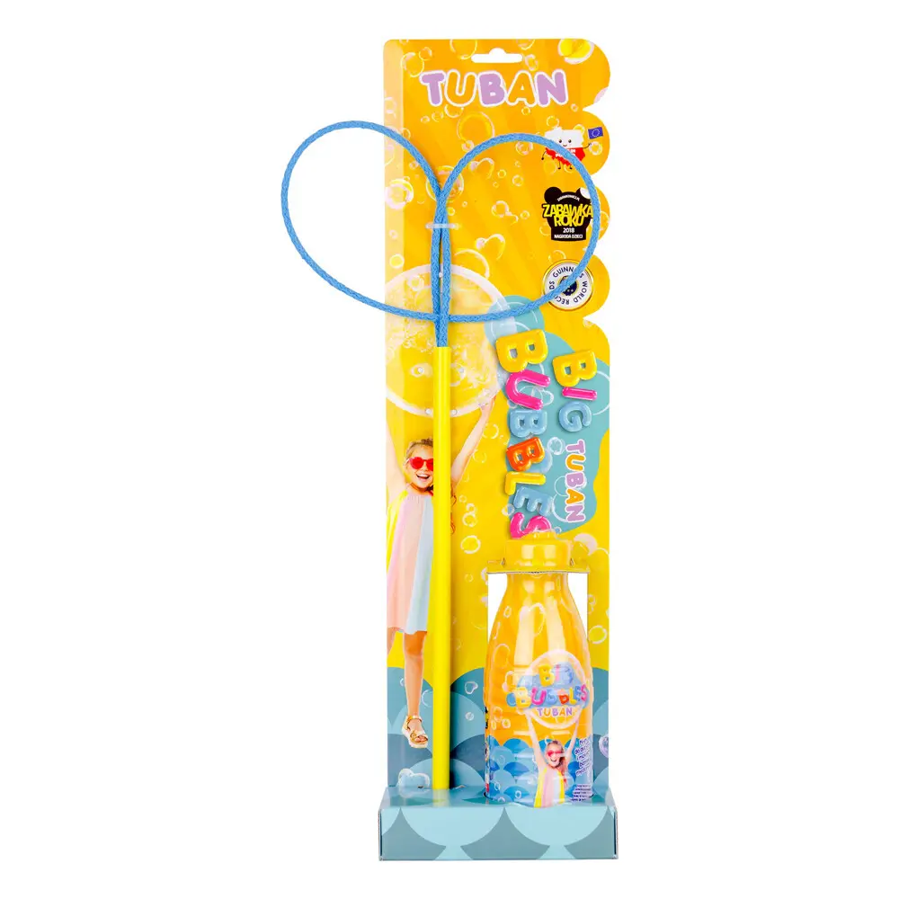 Set da Gioco Esterno per Bolle di Sapone con 2 Anelli Tuban